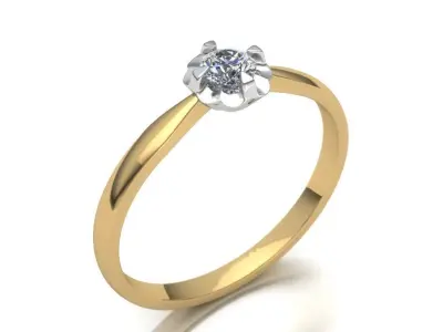 Diamond ring 3D print model