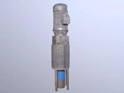 Rusted Pump Low-poly 3D model