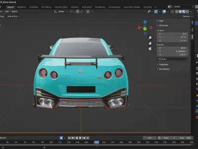 Nissan GTR Nismo 3D model