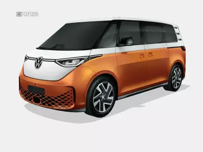 Volkswagen ID Buzz 2023 Low-poly 3D model