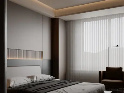 Bedroom interior scenes 3D model