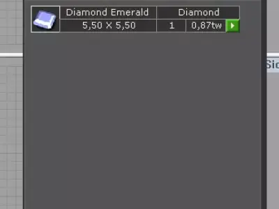 Asscher diamond ring 3D print model
