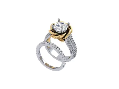 Wedding Ring  3D print model 44