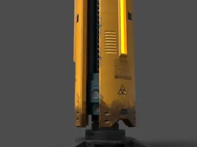 Sci Fi searchlight Free low-poly 3D model