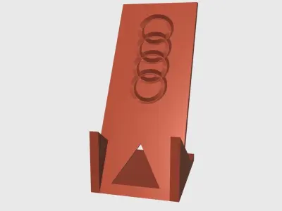 Phone holders cars logo easy print 3D model