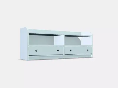 HAUGA TV bench Low-poly 3D model