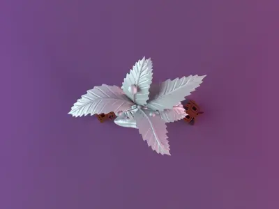 human plant root statue 3D print model