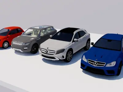 CARS HIGH DEFINITION Low-poly 3D model
