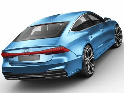 Audi A7 Sportback S-line 2018 3D model