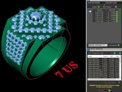 Luxury Men Rings Designs 4MR048 3D print model