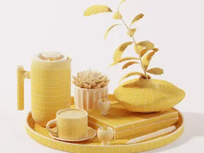 Decorative set H48 3D model