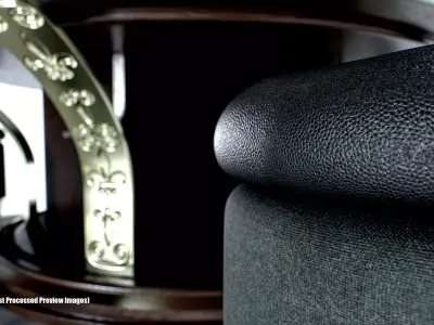 Round Table Set 01 3D model