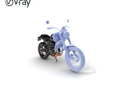 Vintage Motorcycle Model Pack Low-poly 3D model
