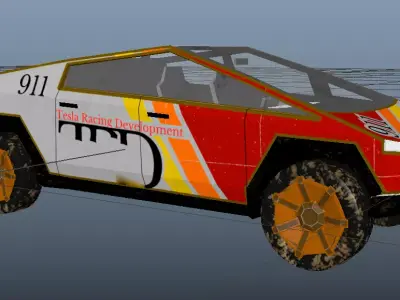 Cyber Truck 3D Model Modified Edition Game Ready Low-poly 3D model