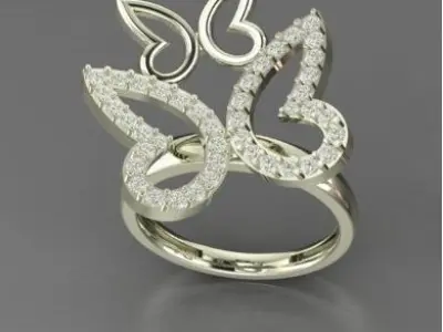 DIAMOND RING 3D print model 28