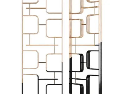 Claustra two bookcases 3D model