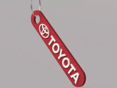 Toyota keychain 03 3D print model