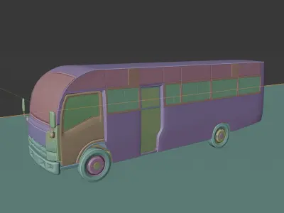 Matatu Minibus 3D model