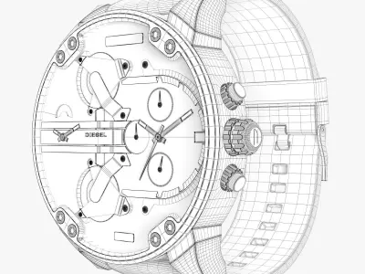 Diesel mr daddy dz 7420 3D model