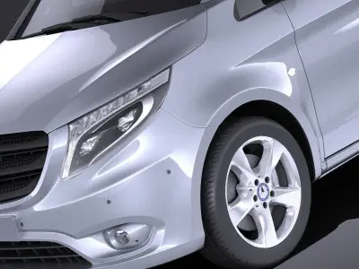Mercedes-Benz Vito PanelVan 2017 VRAY 3D model