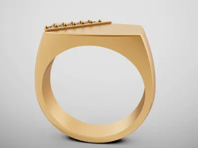 Man Wedding Engagement Luxury Ring 3D print model
