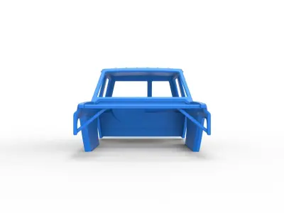 Shell of Uphill Sand Racing Dragster Scale 1 to 25 3D print model