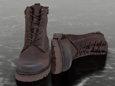 GREYDER - 3D BOOTS Low-poly 3D model