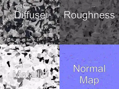 Hybrid Engine Digital Interface Model Pack Low-poly 3D model