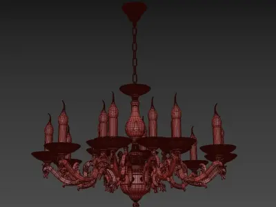 Chandelier Nera E 1 1 15 A 3D model
