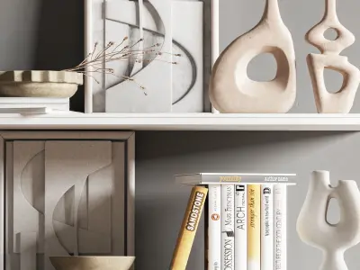 decorative set shelf01 3D model