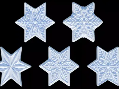 Snowflakes 3D print model