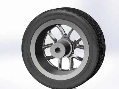 Custom wheels Weld Racing S76 for your scale model 3D print model