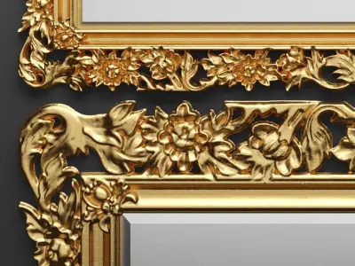 Classic mirror 2 3D model
