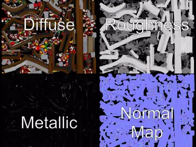 Vibrant Stained Glass Window model pack Low-poly 3D model shop