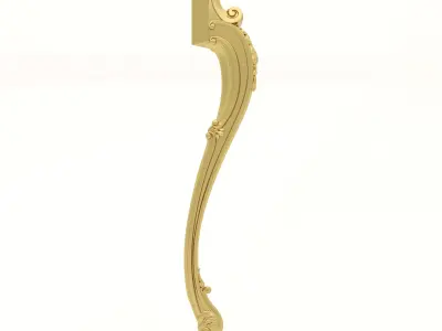 Cnc Furniture Leg 5 3D model