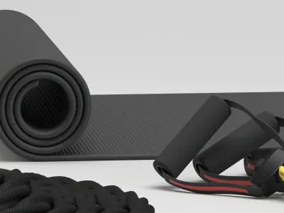 Gym Peripherial Equipment 3D model