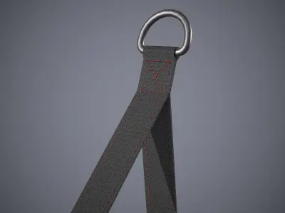 Resistance Handle Gym  Low-poly 3D model