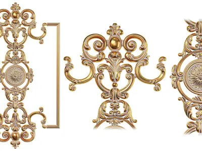 Classic carved 209 3D model