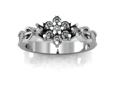 wedding ring 3D print model