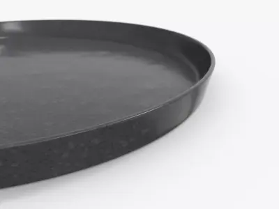 Stylish Plate M Low-poly 3D model