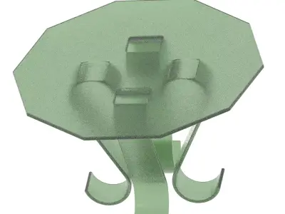 Premium Decagonal Table 3D print model