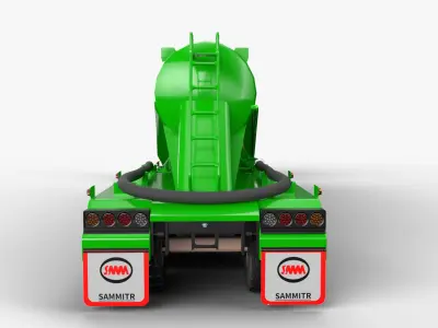 Mercedesbenzactros3354 Bulk Cement Trailer 3D model