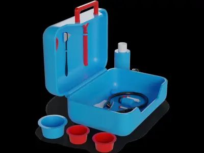 Cars and action games Play Doctor Kit 3D model