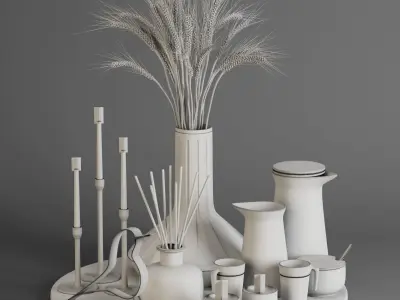 decorative set 01 3D model order
