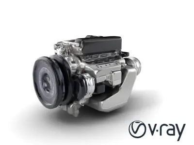 Hybrid Engine Digital Interface Model Pack Low-poly 3D model