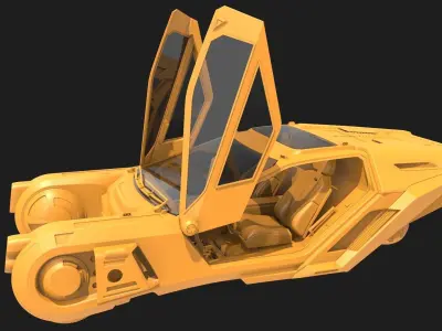 K Spinner - Blade Runner 2049 Fan Art 3D model