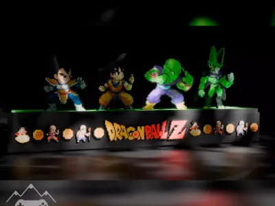 Decoration Pixel Dragon Ball Z 3D print model