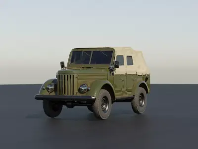 GAZ 69 3D model by gtraicer