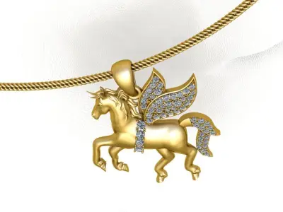  Horse pendant 3D print model 3D print model