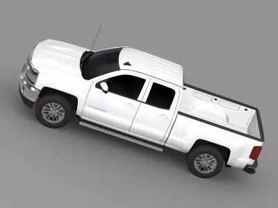 Chevrolet Silverado LT Double Cab Standart Box 2016 3D model